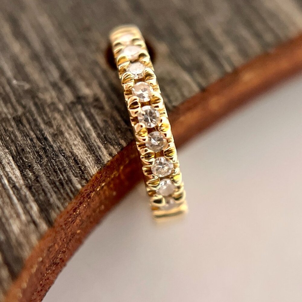 Shy Collection (EF Collection like) 14KT yellow gold huggies